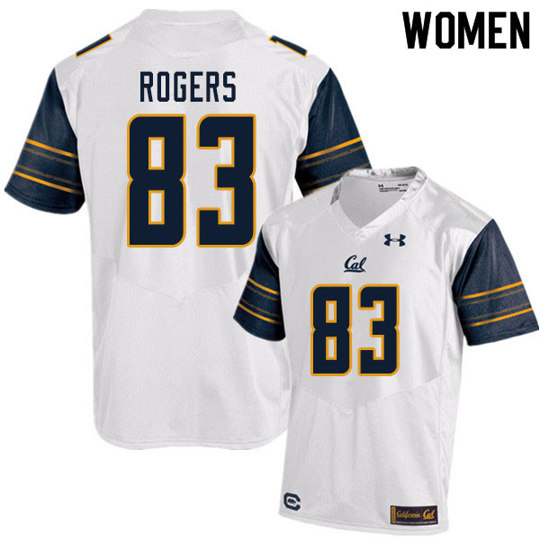 Women #83 Chris Rogers Cal Bears UA College Football Jerseys Sale-White